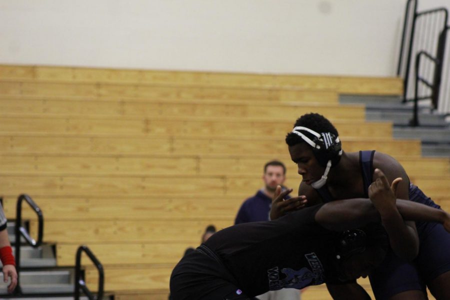 Broadway brings his opponent down to the mat aggressively. Broadway has used his quickness to his advantage in matches. “He’s so quick it is ridiculous, for his weight class and his size he’s a step higher than his competition,” teammate Jimmy Hopper said. 
