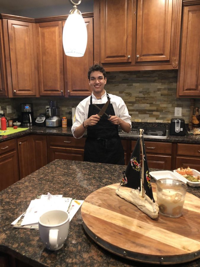 Myles Quinones cooks every opportunity he has. Since sixth grade he has dedicated many hours to culinary practices. “When I was little, my Grandma owned a restaurant and she always wanted to teach me how to cook. When she died I took that as a way to remember her,” Quinones said.
