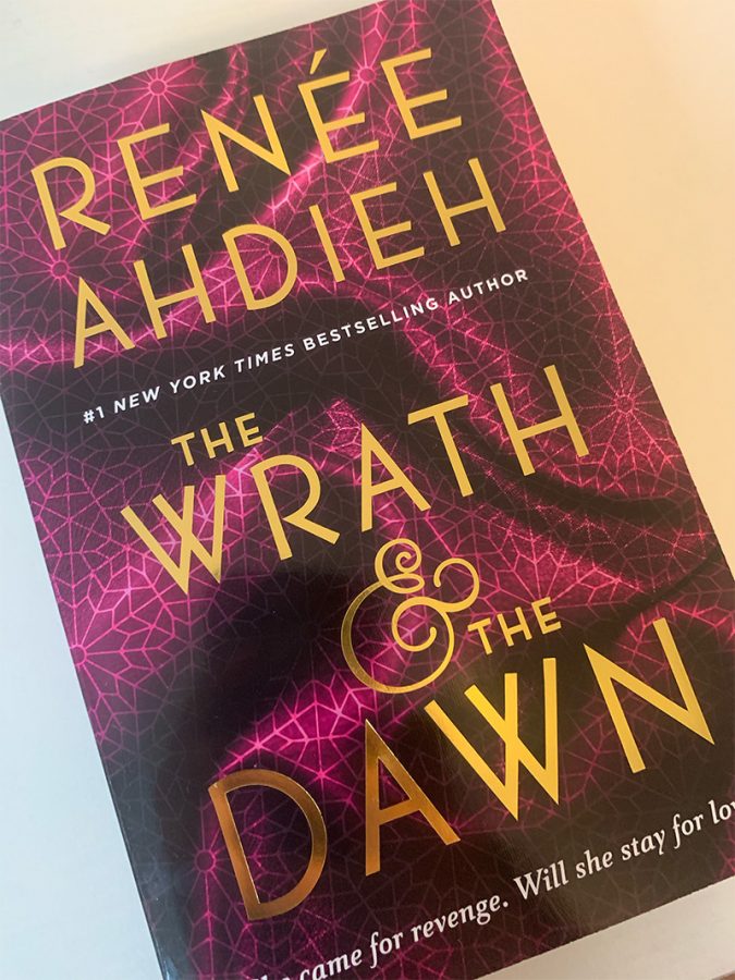 One of the available front covers for “The Wrath and the Dawn.”  This is only one of multiple beautifully designed covers available. Readers can buy the book with either this cover, or whichever other preferred at your local Barnes and Noble.