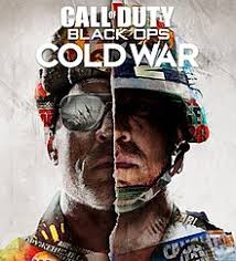 “Call of Duty Cold War” is a first person shooter game that takes place during the Cold War tension between the United states of America and the Soviet Union. The game takes place in locations all over Europe and Russia. One side of the photo shows an American soldier covered in propaganda, and the other half is the same for the Soviet.