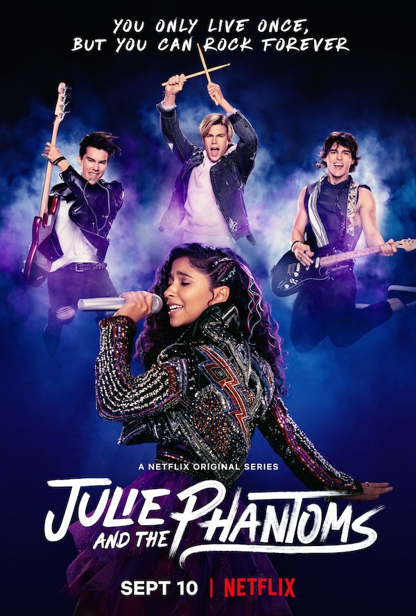 New Netflix show “Julie and the Phantoms” is a great show about a teenage girl named Julie and her three new ghost friends who all create music together while she is navigating her life through high school. The show takes place in California where the band played different venues together in order to complete their unfinished business. The stars, Madison Reyes, Charlie Gillespie, Owen Joyner, and Jeremy Shada create a friendship that you are able to see on and off screen. 