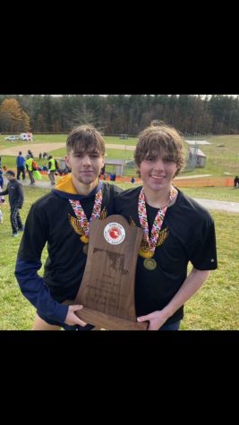 Being identical twins, Scott and Tyler Engleman have grown up side-by-side. They have been in classes together, as well as sports. This year they are even on the same track and field team. Separating next year will give each of them the ability to discover their identity without being asked which brother they are. ¨My whole life its been that people meet me as a twin,¨ Tyler Engleman said. ¨But now when I meet people theyll have no idea and kind of just know me as an individual.¨
