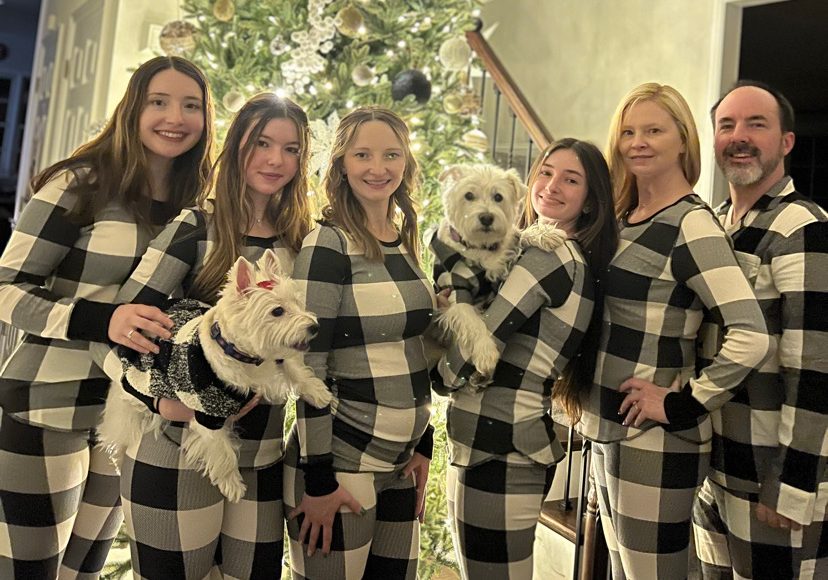  Junior Rionnah O’conner celebrates the holidays with family and fun. Dressing in matching Christmas pajamas and displaying a beautifully full and decorated Christmas tree, getting into the holiday spirit surrounded by loved ones. 