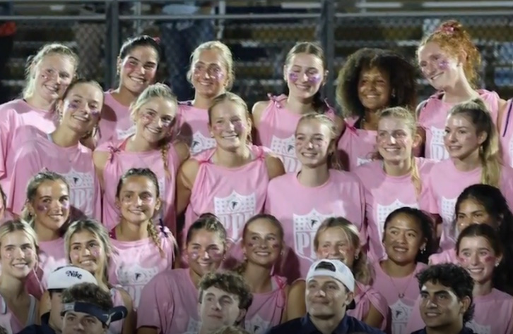 The Powder Puff game against the class of 2026 and 2027 group photo. 