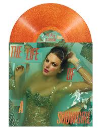 Taylor Swift's new album “The Life of a Showgirl” with an exceedingly bright and fun album cover.