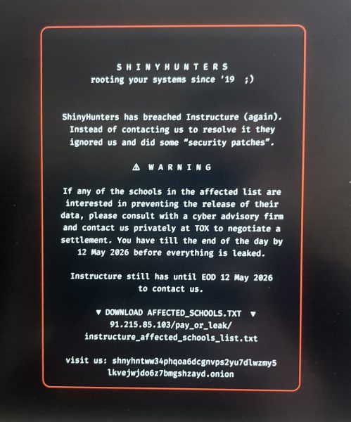 This message appeared on computers across the county on Thursday, May 7 when students tried to access Canvas from Classlink.