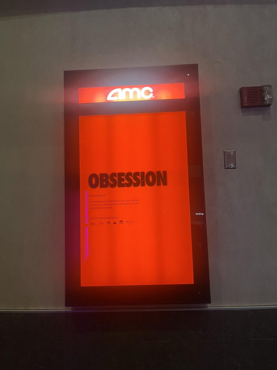 The Backrooms and Obsession movie posters at the AMC Theater in Annapolis. 
