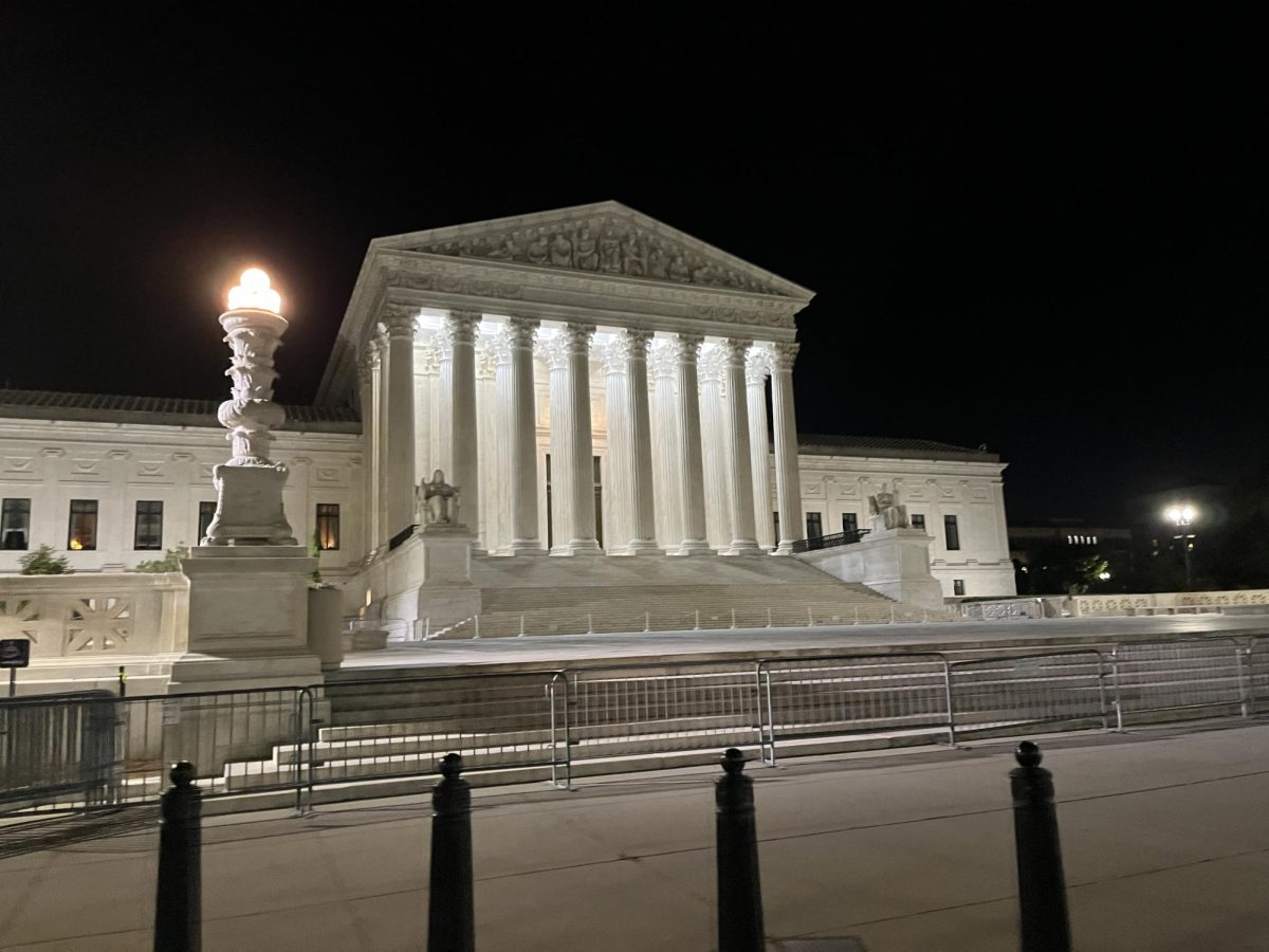 Early morning photo of the United States Supreme Court Building day of Chatrie v. United States oral arguments. 
